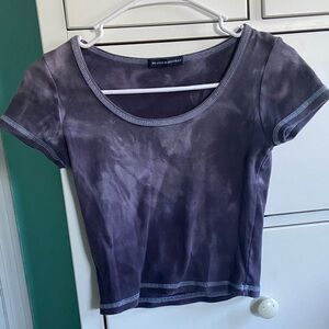 Brandy Melville Tie-Dye Purple Short Sleeve Tee